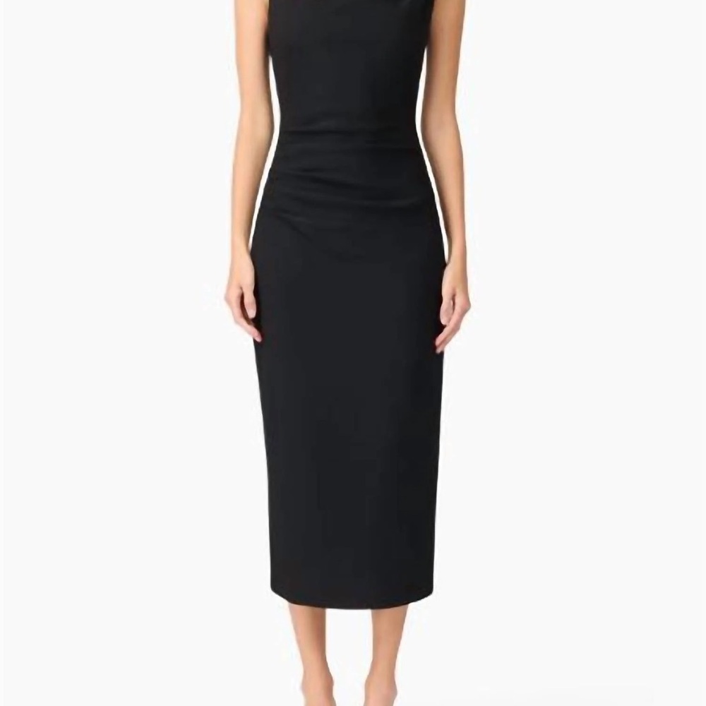 Elliatt Classic Black Midi Dress